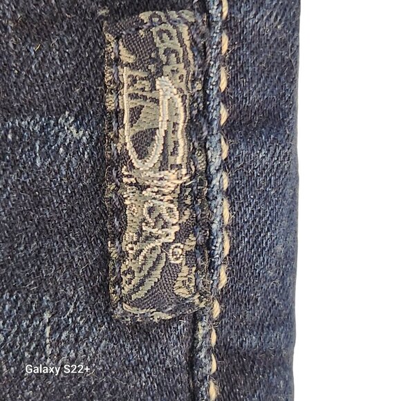 Silver Jeans Co Suki Bermuda Shorts W31/L11 Womens Dark Wash Stretch Distressed - Picture 16 of 16